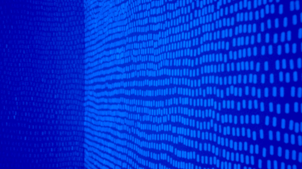 'Autoahesiva', room installation: adhesive labels on 4 walls, 450 x 200cm approx each wall, 2002  