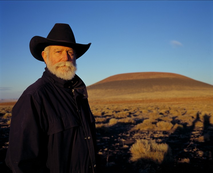photo of James Turrell at Roden Crater