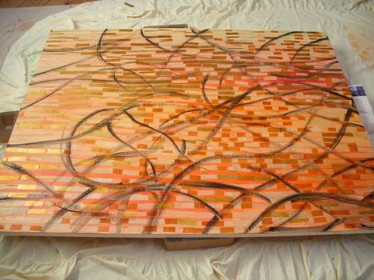 'Shine' (work in progress), Ink layer, 2009