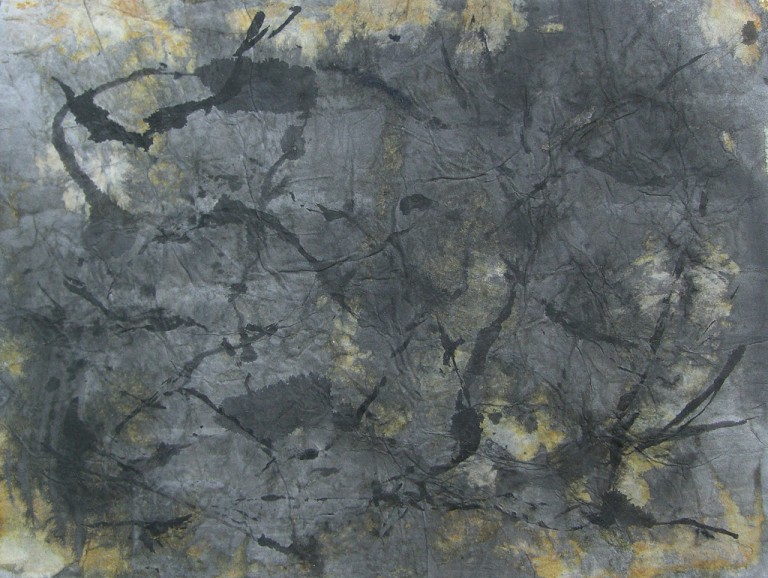 'Mesa VI', ink on tissue paper on paper 20 x 17cm, 1994