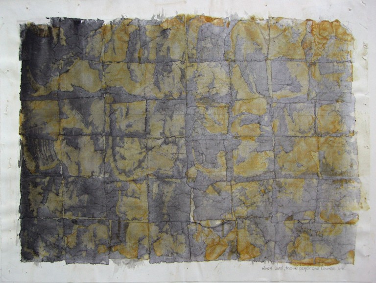 'Mesa iX', ink layers & sunlight on tissue paper, 20 x 17cm, 1994