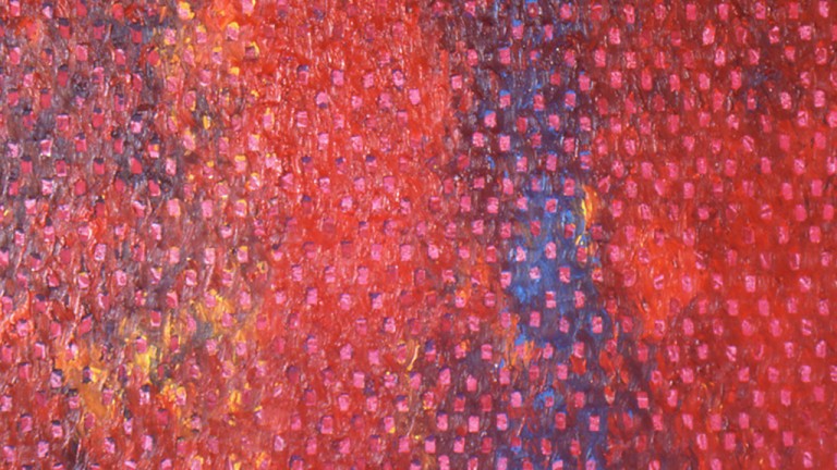 'Countdown' (detail), oil and acrylic on canvas, 110 x 100cm, 2002