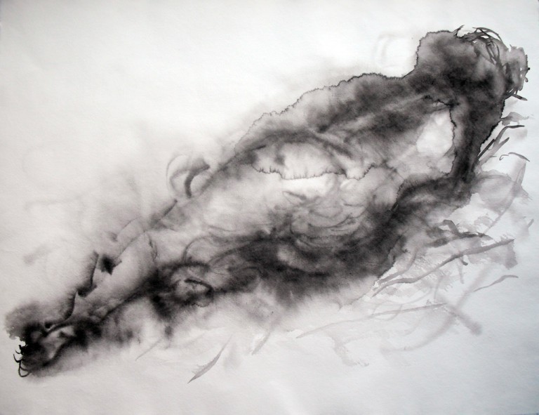 Chinese Ink Nude #2 66 x 51,5cm, 2009