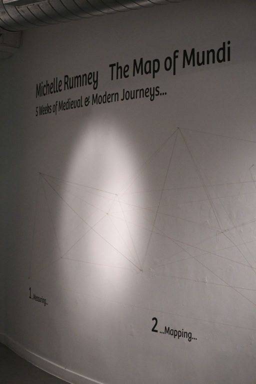 The Wall of Time with artist Michelle Rumney at the Map of Mundi exhibition at Lighthouse Poole