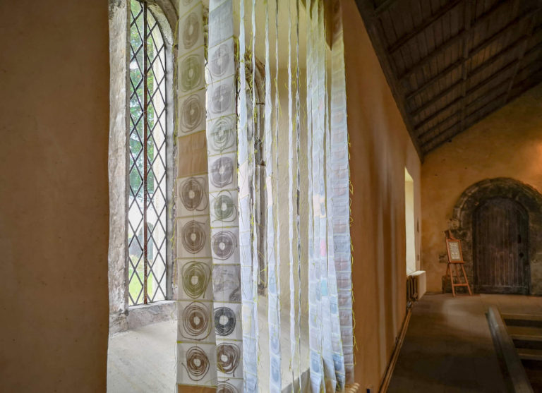 Ewenny Priory Exhibition Summer 2019: Medieval & Modern Journeys for St Thomas Way by artist Michelle Rumney