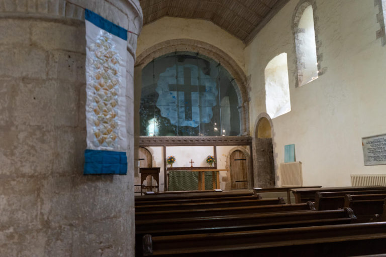 Ewenny Priory Exhibition Summer 2019: Medieval & Modern Journeys for St Thomas Way by artist Michelle Rumney