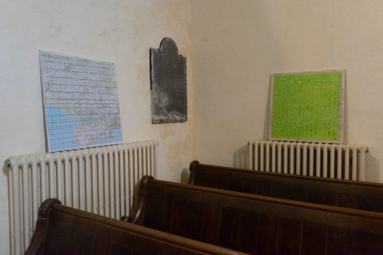 Ewenny Priory Exhibition Summer 2019: Medieval & Modern Journeys for St Thomas Way by artist Michelle Rumney