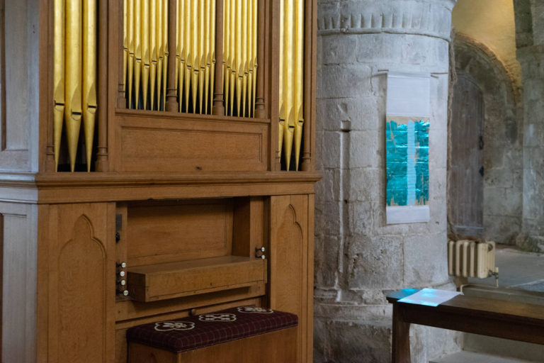 Ewenny Priory Exhibition Summer 2019: Medieval & Modern Journeys for St Thomas Way by artist Michelle Rumney