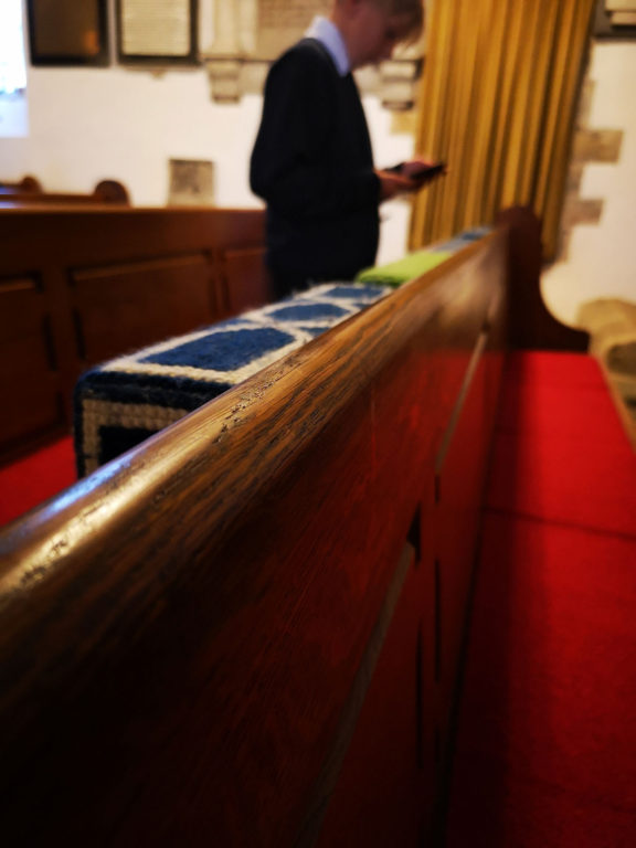 photo taken by student on a phoneography workshop led by Michelle Rumney - part of 'Holding on to Hope' festival at St Illtuds Llantwit Major