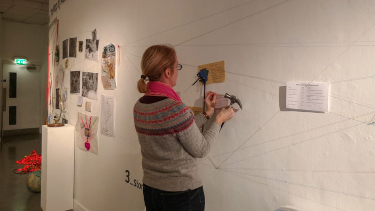 Medieval and Modern Stories art exhibition and workshops by artist Michelle Rumney at Lighthouse Pooles Centre for the Arts