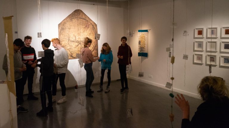 Medieval and Modern Journeys art exhibition and workshops by artist Michelle Rumney at Lighthouse Pooles Centre for the Arts