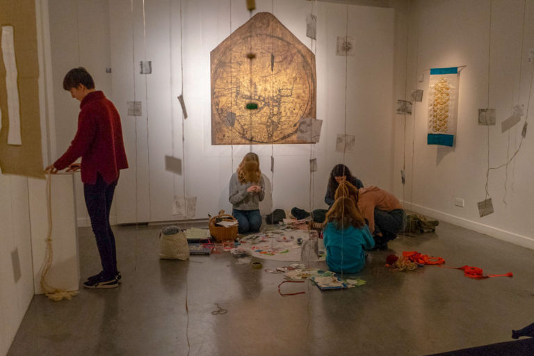 Medieval and Modern Landscapes art exhibition and workshops by artist Michelle Rumney at Lighthouse Pooles Centre for the Arts