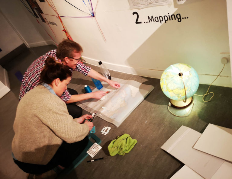 Medieval and Modern Landscapes art exhibition and workshops by artist Michelle Rumney at Lighthouse Pooles Centre for the Arts