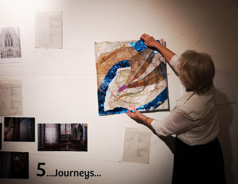 Medieval and Modern Journeys art exhibition and workshops by artist Michelle Rumney at Lighthouse Pooles Centre for the Arts
