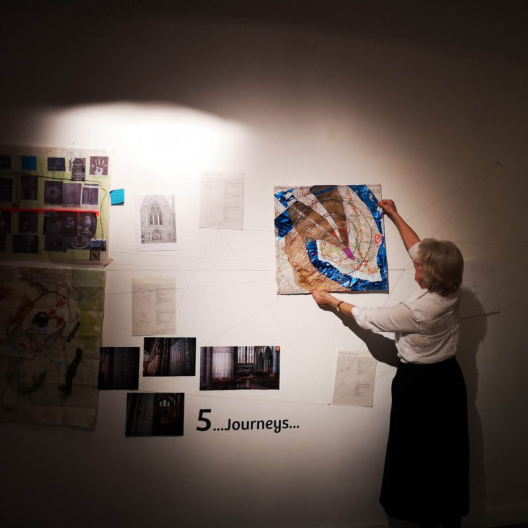 Medieval and Modern Journeys art exhibition and workshops by artist Michelle Rumney at Lighthouse Pooles Centre for the Arts