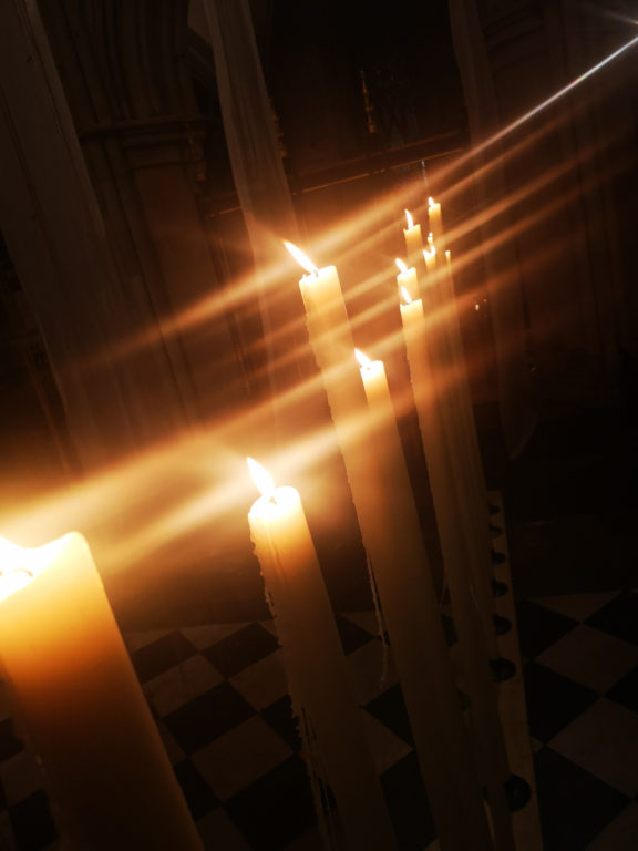 Lent Art Installation 2020 'Pilgrimage' by Michelle Rumney at Southwark Cathedral