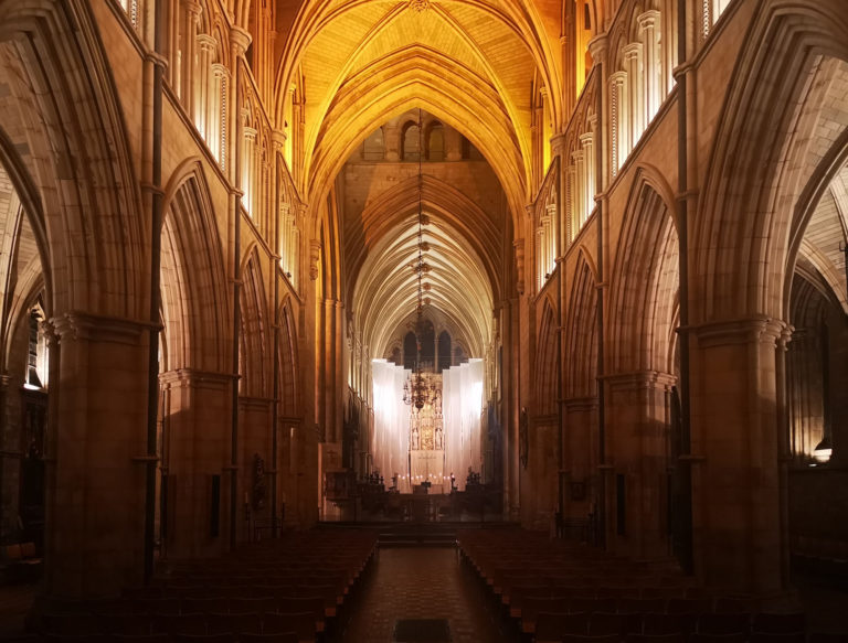 Lent Art Installation 2020 'Pilgrimage' by Michelle Rumney at Southwark Cathedral