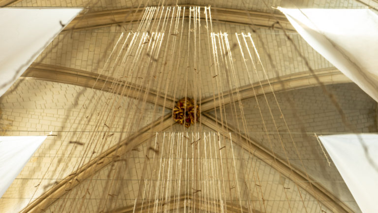 Lent Art Installation 2020 'Pilgrimage' by Michelle Rumney at Southwark Cathedral