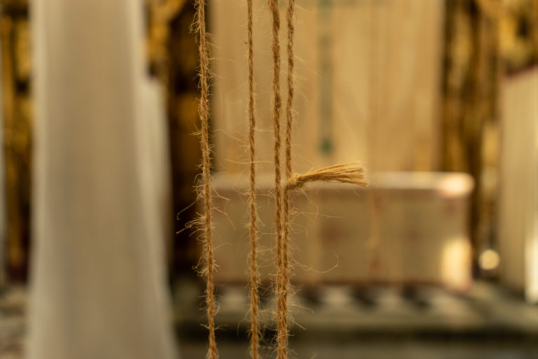 Lent Art Installation 2020 'Pilgrimage' by Michelle Rumney at Southwark Cathedral