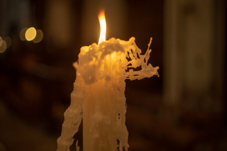 Lent Art Installation 2020 'Pilgrimage' by Michelle Rumney at Southwark Cathedral, London