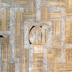 'The 7 Habits of Highly Effective People 7 Path Labyrinth' (detail), book pages on paper, 150 x 150 cm, 2013 'The 7 Habits of Highly Effective People 7 Path Labyrinth' (detail), book pages on paper, 150 x 150 cm, 2013