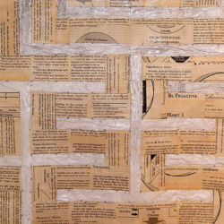'The 7 Habits of Highly Effective People 7 Path Labyrinth' (detail), book pages on paper, 150 x 150 cm, 2013 'The 7 Habits of Highly Effective People 7 Path Labyrinth' (detail), book pages on paper, 150 x 150 cm, 2013