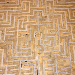 '7 Habits of Highly Effective People 7 Path Labyrinth', (work in progress), book pages on paper, 163 x 163 cm, 2012 '7 Habits of Highly Effective People 7 Path Labyrinth', (work in progress), book pages on paper, 163 x 163 cm, 2012