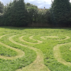 photo of grass Labyrinth at Lyngford Park, Priorswood by Michelle Rumney and Christopher Jelley