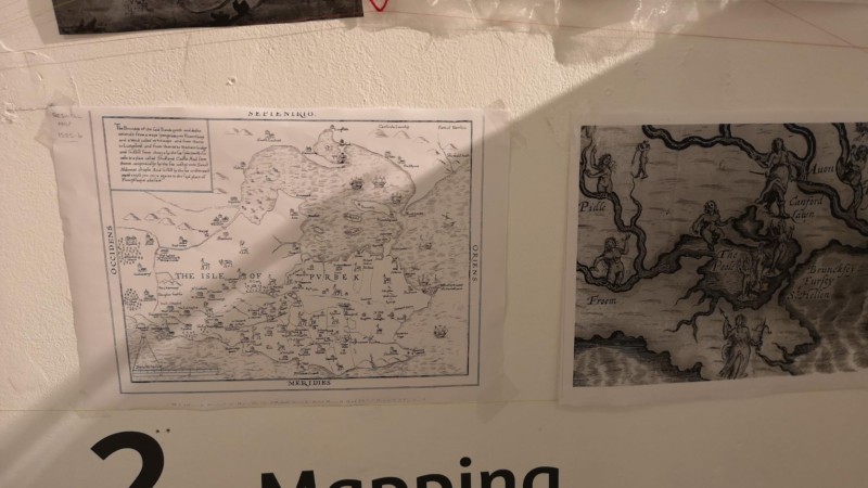 Medieval and Modern Mapping art exhibition and workshops by artist Michelle Rumney at Lighthouse Pooles Centre for the Arts