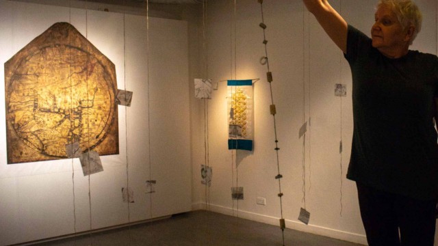 Medieval and Modern Stories art exhibition and workshops by artist Michelle Rumney at Lighthouse Pooles Centre for the Arts