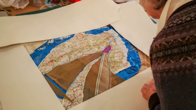 Medieval and Modern Journeys art exhibition and workshops by artist Michelle Rumney at Lighthouse Pooles Centre for the Arts