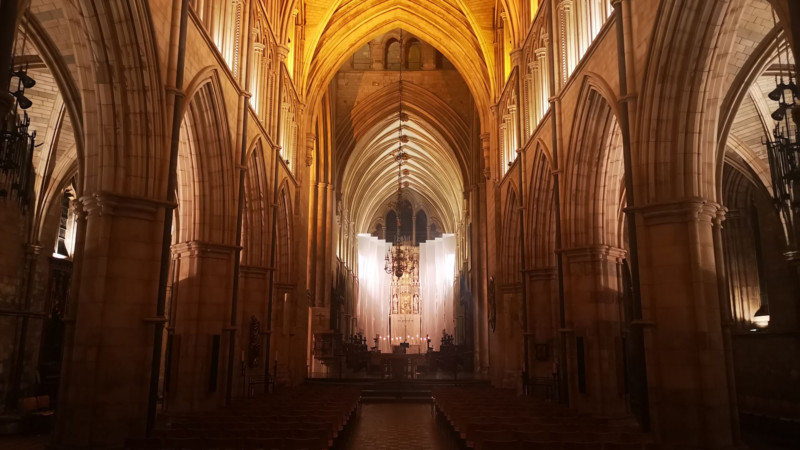 Lent Art Installation 2020 'Pilgrimage' by Michelle Rumney at Southwark Cathedral